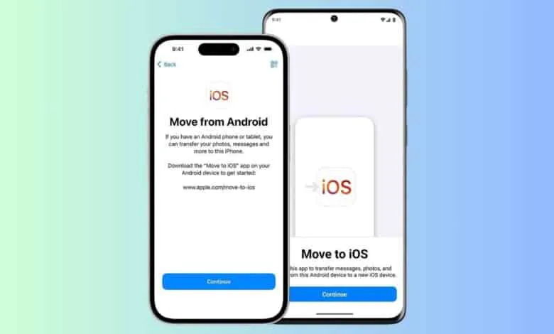 آبل تحدث تطبيق Move to iOS